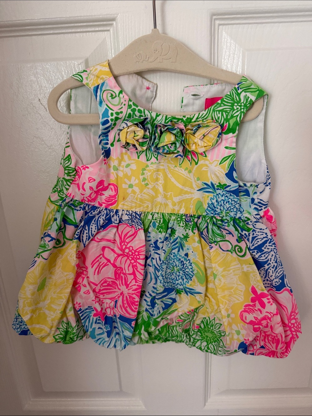 Lilly Pulitzer Green, Pink, Blue & White Floral Toddler Dress